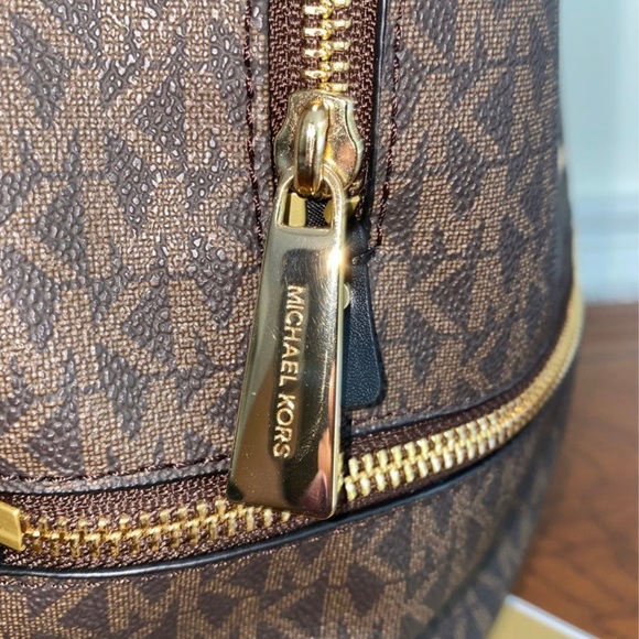 Michael Kors Rhea Signature Backpack - Picture 10 of 10